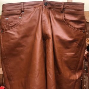 Leather Pants Size 36 Men’s Brown